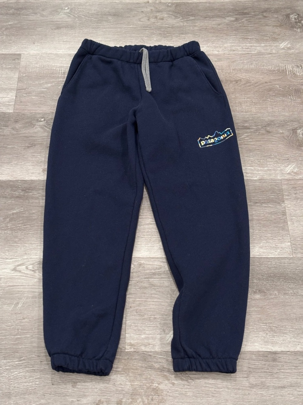 Patagonia Unity Fitz Uprisal Sweatpants Fleece Jogger Navy Logo Mens S